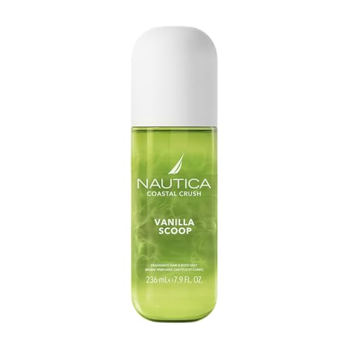 Nautica Vanilla Scoop - Bruma Capilar y Corporal Gourmet para Mujeres, Notas de Pistacho, Flor de Cerezo y Vainilla, Larga Duración, 8.0 fl oz - imagen 4