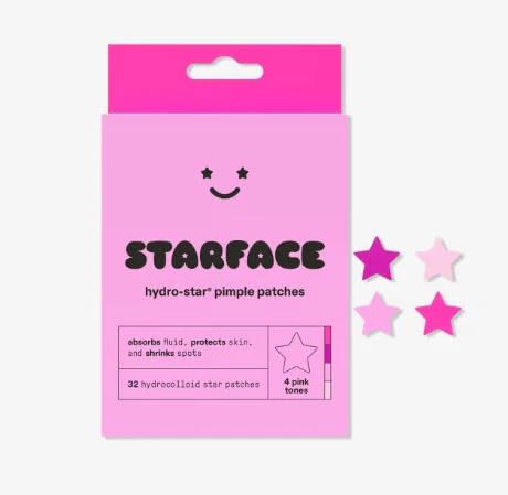 3 Pack - Starface Hydro-Star Pimple Patches 4 Pink Tones 96 Star Patches EXP 26