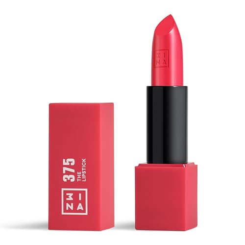 3INA The Lipstick - Moisturizing Lipstick for Women - Semi-Matte Satin Finish with 5-Hour Long Wear - Highly Pigmented and Comfortable - 375-0.16 oz