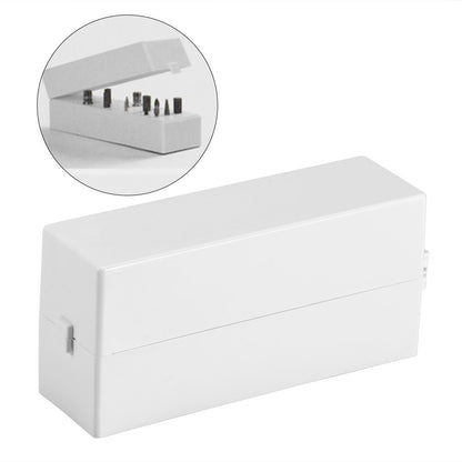 30 Holes Nail Drill Bits Holder with Dust Proof Cover Nail Drilling Holder Stand Nail Drill Box Organizer Manicure Tool Container, Nail Drill Organizer, Nail Drill Stand Display, Shell Holder