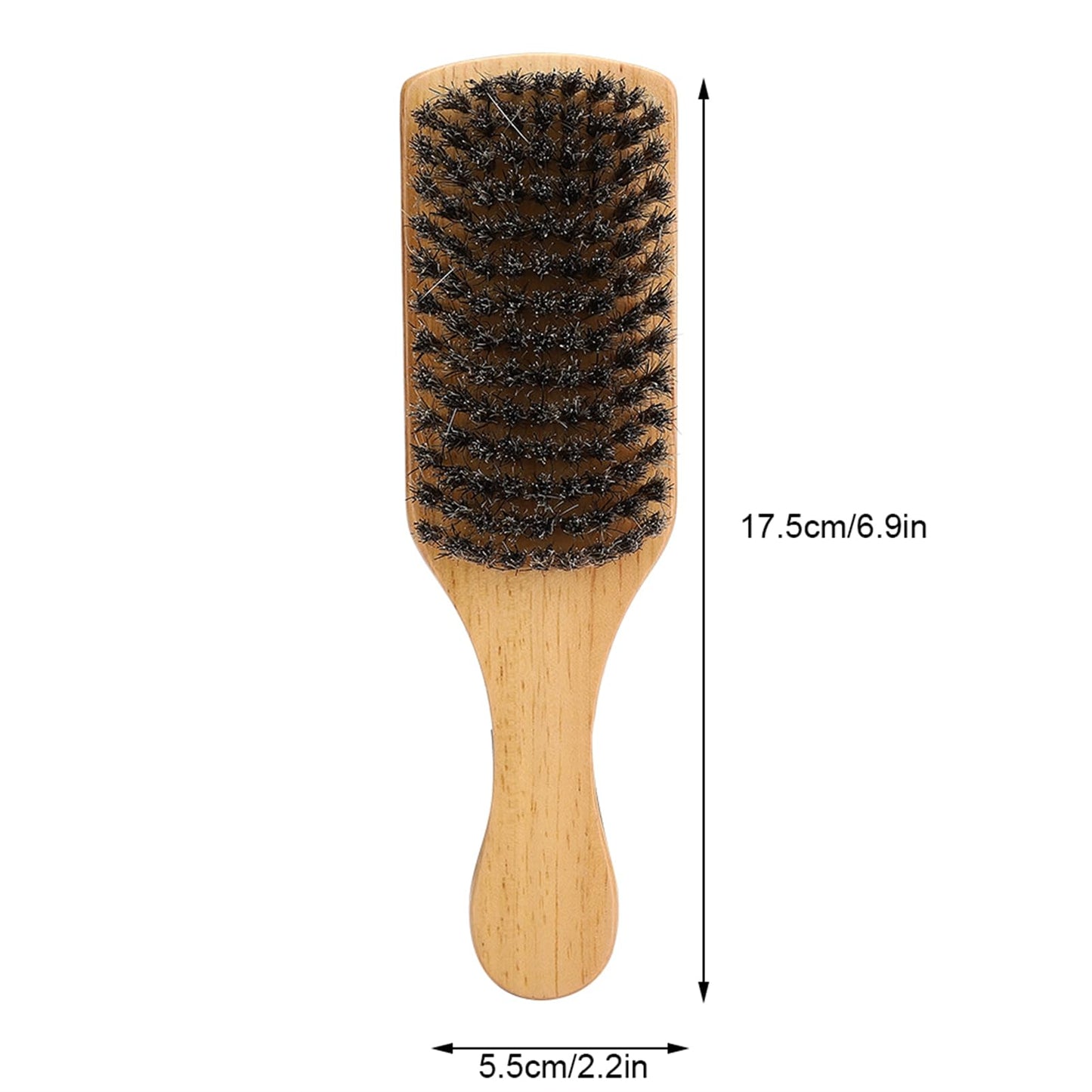 Zyyini Wooden Beard Brush, Moustache Brush, Double Sided Beard Brush, Professional Beard Brush Shaving Brushes Shaving Accessories