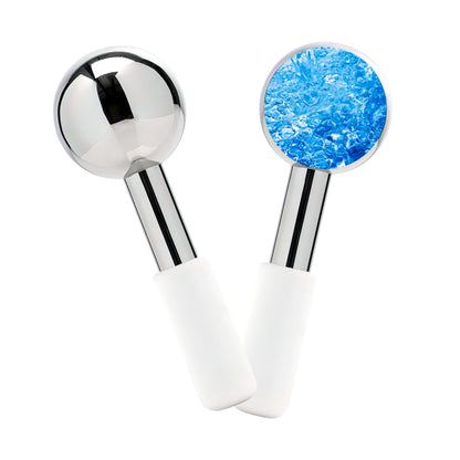 ZminRN Ice Roller for Face Ice Globes Eye Massager Facial Roller Tools Stainless Steel Cryo Globes Long-Lasting Cold Therapy for Eyes, Hot Flashes,