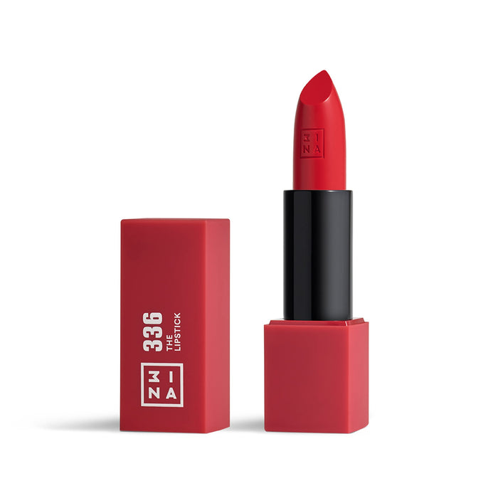 3INA The Lipstick - Moisturizing Lipstick for Women - Semi-Matte Satin Finish with 5-Hour Long Wear - Highly Pigmented and Comfortable - 336-0.16 oz