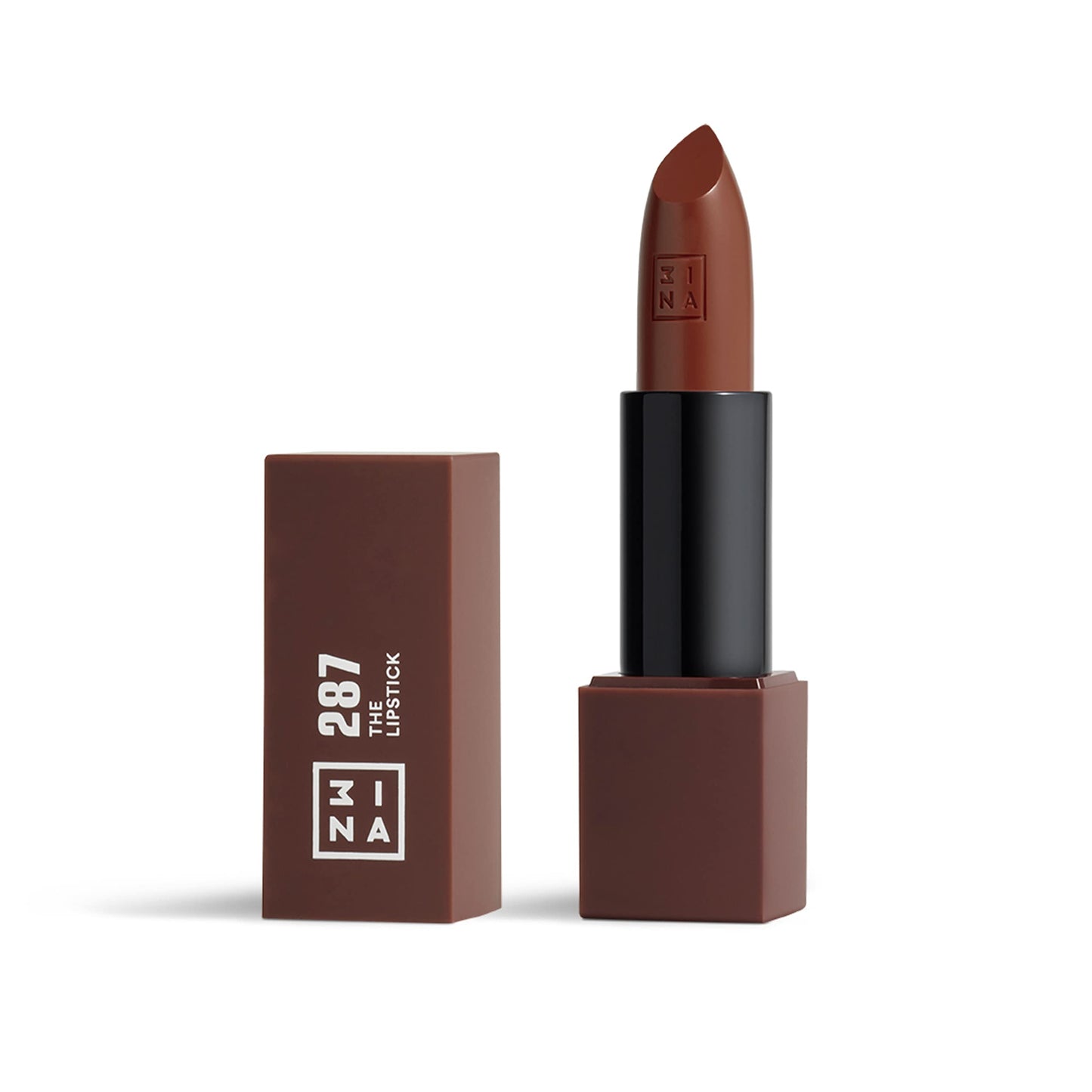 3INA The Lipstick - Moisturizing Lipstick for Women - Semi-Matte Satin Finish with 5-Hour Long Wear - Highly Pigmented and Comfortable - 287-0.16 oz