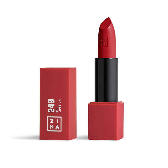 3INA The Lipstick - Moisturizing Lipstick for Women - Semi-Matte Satin Finish with 5-Hour Long Wear - Highly Pigmented and Comfortable - 249-0.16 oz