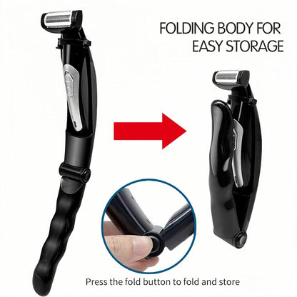 Zunate Multi Fuctional Chest Back Shavers for Men, Wet Dry Use Back Extreme Reach Removable Handle Shavers