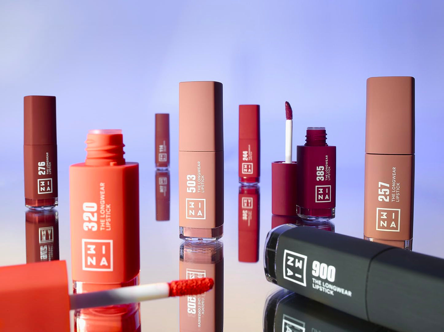 3INA The Longwear Lipstick - 334 Bright Pink for Women - 0.20 oz Lipstick