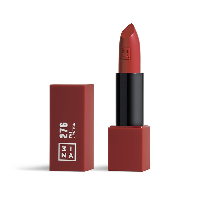 3INA The Lipstick - Moisturizing Lipstick for Women - Semi-Matte Satin Finish with 5-Hour Long Wear - Highly Pigmented and Comfortable - 276-0.16 oz