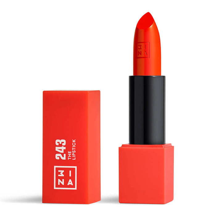 3INA The Lipstick - Moisturizing Lipstick for Women - Semi-Matte Satin Finish with 5-Hour Long Wear - Highly Pigmented and Comfortable - 243-0.16 oz