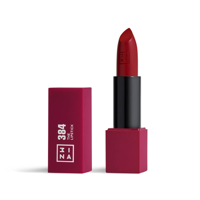 3INA The Lipstick - Moisturizing Lipstick for Women - Semi-Matte Satin Finish with 5-Hour Long Wear - Highly Pigmented and Comfortable - 384-0.16 oz