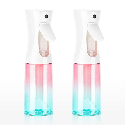 Zuhose Spray Bottle for Hair (6.8OZ /200ML) Continuous Ultra Fine Mist Sprayer for Hair, Salons, Barber, Plants, Skin Care, Cleaning 2 Pack GRADIENT
