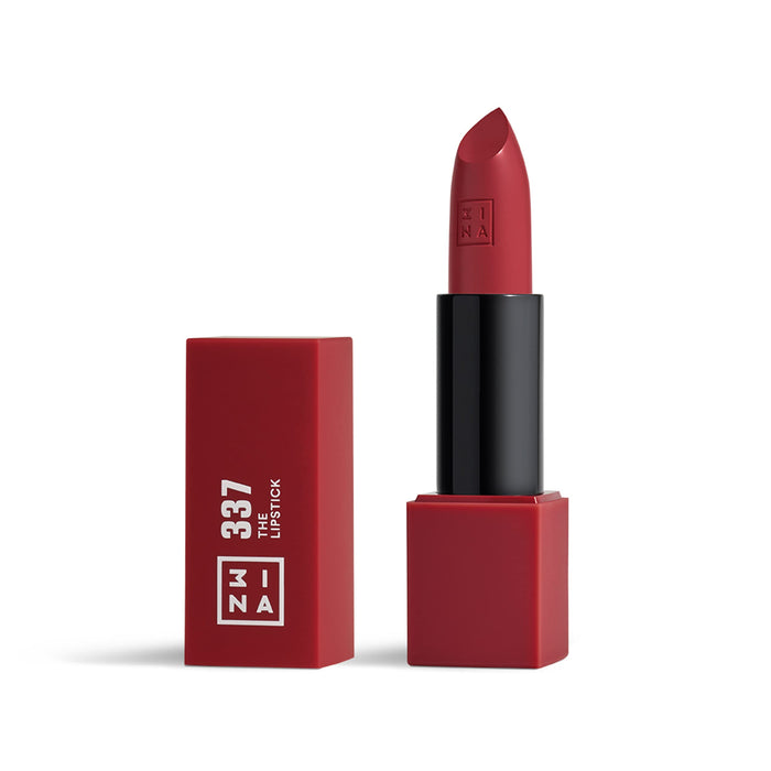 3INA The Lipstick - Moisturizing Lipstick for Women - Semi-Matte Satin Finish with 5-Hour Long Wear - Highly Pigmented and Comfortable - 337-0.16 oz