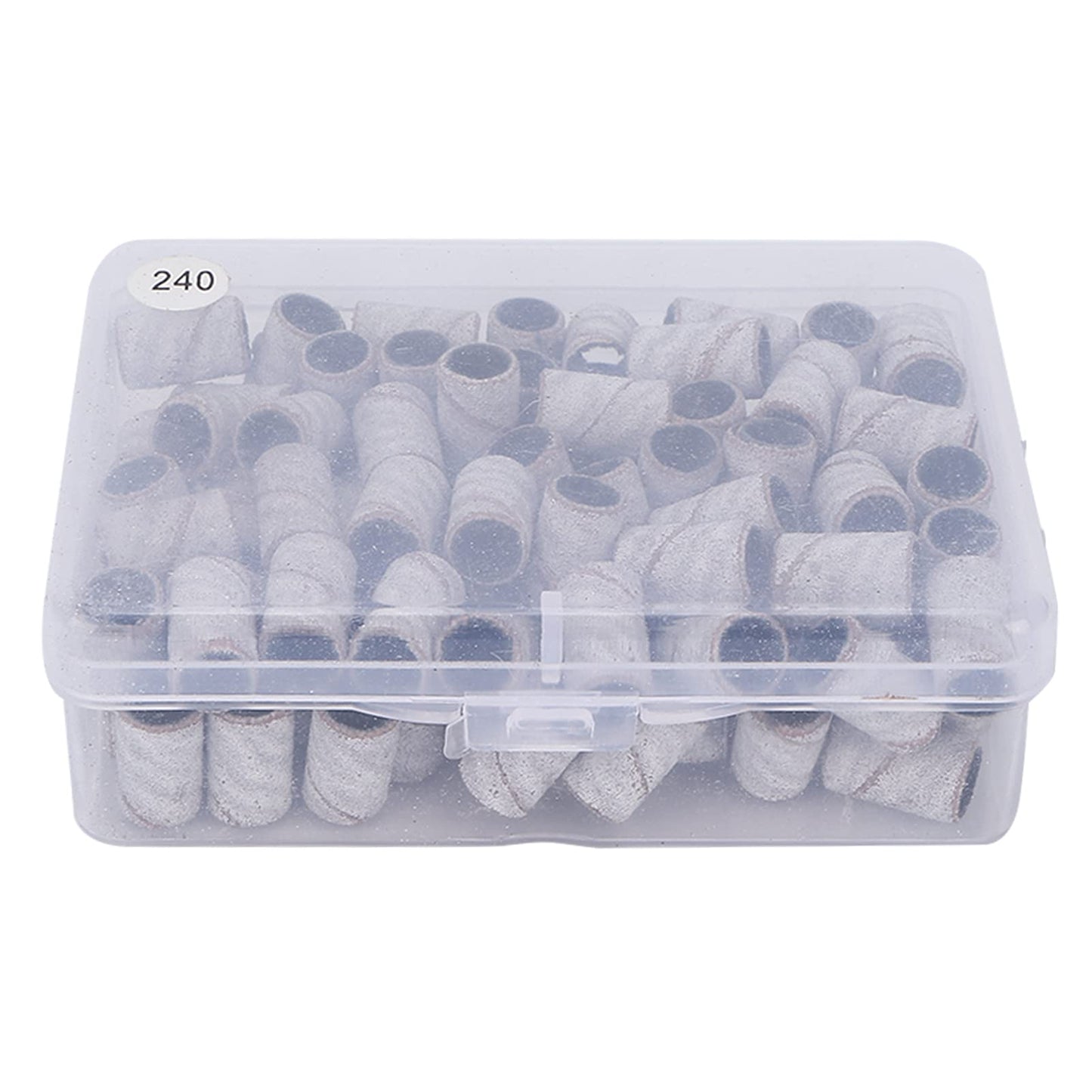 ZJchao Nail Drill Sanding Bands, 100pcs Nail Art Sanding Bands Professional Manicure Sanding Rings Nail Salon Tools Grinder File Grit Sand Piece Set