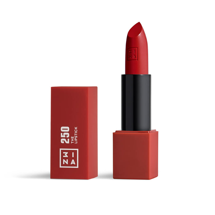 3INA The Lipstick - Moisturizing Lipstick for Women - Semi-Matte Satin Finish with 5-Hour Long Wear - Highly Pigmented and Comfortable - 250-0.16 oz