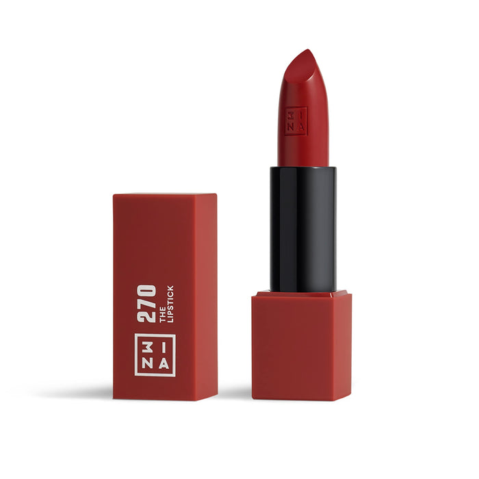 3INA The Lipstick - Moisturizing Lipstick for Women - Semi-Matte Satin Finish with 5-Hour Long Wear - Highly Pigmented and Comfortable - 270-0.16 oz