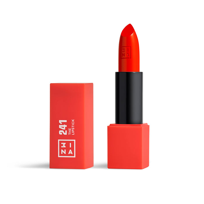 3INA The Lipstick - Moisturizing Lipstick for Women - Semi-Matte Satin Finish with 5-Hour Long Wear - Highly Pigmented and Comfortable - 241-0.16 oz