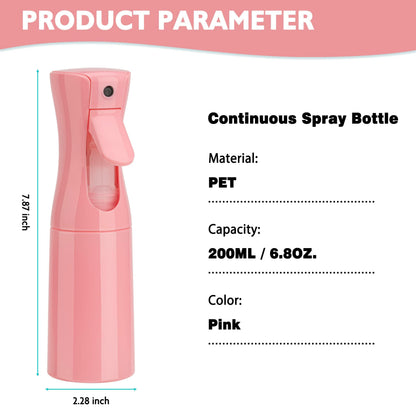 Zuhose Spray Bottle for Hair pink 2pack