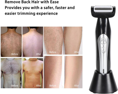 Zunate Multi Fuctional Chest Back Shavers for Men, Wet Dry Use Back Extreme Reach Removable Handle Shavers