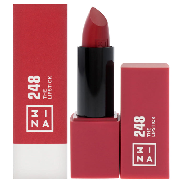 3INA The Lipstick - Moisturizing Lipstick for Women - Semi-Matte Satin Finish with 5-Hour Long Wear - Highly Pigmented and Comfortable - 248-0.16 oz