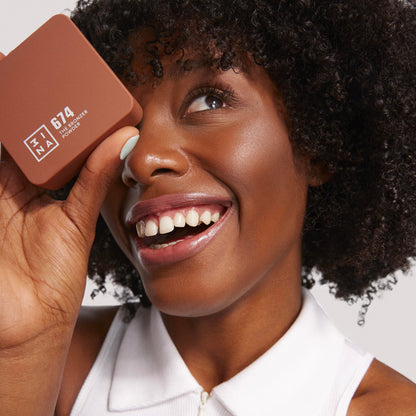 3INA The Matte Bronzer Powder - Natural-Looking Sunkissed Look - Silky, Buildable Matte Formula - Smooth Lightweight Bronzer Makeup - 674-0.25 oz