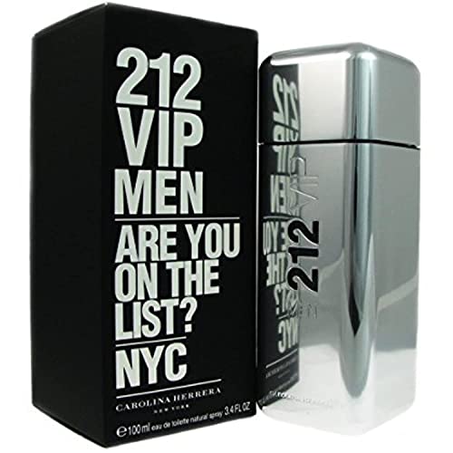 Carolina Herrera 212 Vip Eau De Toilette Spray for Men, 3.4 Ounce (Packaging may vary) - imagen 1