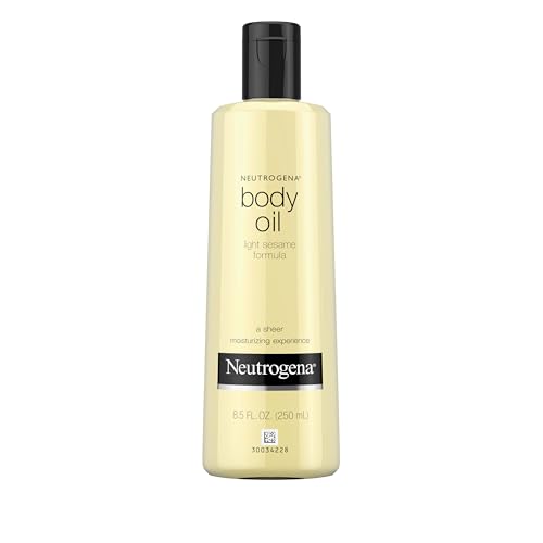 Aceite Corporal Neutrogena Fórmula Ligera de Sésamo, 8.5 fl oz, Hidratante Radiante para Piel Seca, Aceite de Baño y Ducha para Piel Suave e Hidratada - imagen 1