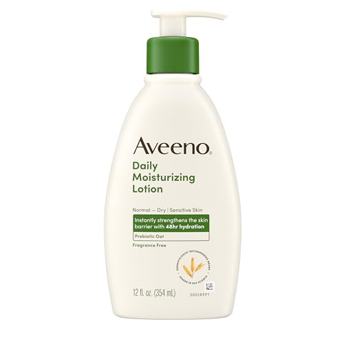 Loción Corporal Hidratante Diaria Aveeno con Avena Prebiótica Calmante, Hidrata Piel Seca, Sin Parabenos, Colorantes ni Fragancias, 12 fl. oz. - imagen 3
