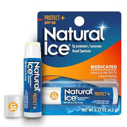 Bálsamo Labial Medicado Mentholatum Natural Ice Sport SPF 30 de Amplio Espectro - Paquete de 12 Tubos de 4.2 g - imagen 2