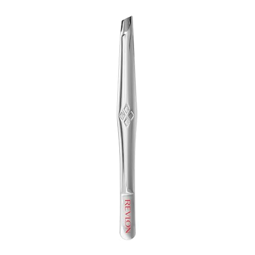 Pinzas de Depilación Multipropósito Revlon, Pinzas de Alta Precisión con Punta Inclinada para Hombres, Mujeres y Niños, Acero Inoxidable (Paquete de - imagen 1