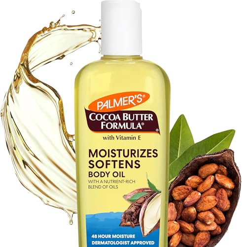 Aceite Corporal Hidratante Palmer's Cocoa Butter con Vitamina E, Brillo Radiante y Hidratación de Piel, Absorción Instantánea, 8.5 Onzas - imagen 1