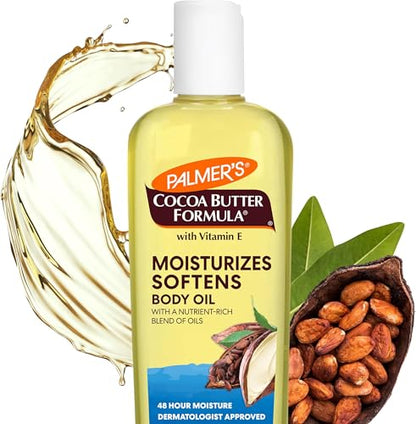 Aceite Corporal Hidratante Palmer's Cocoa Butter con Vitamina E, Brillo Radiante y Hidratación de Piel, Absorción Instantánea, 8.5 Onzas - imagen 3