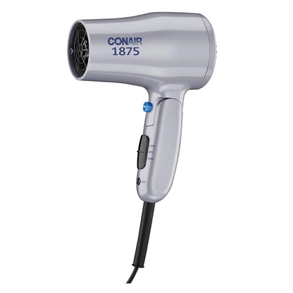 Secador de Pelo Compacto Conair, Secador de Viaje Plegable 1875W para Mujeres, Secador Ligero de Doble Voltaje, 2 Calor/2 Velocidad, Color Gris - imagen 2