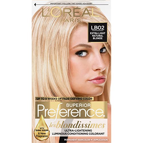 Coloración Permanente L'Oreal Paris Superior Preference Fade-Defying + Brillo, LB02 Rubio Natural Extra Claro, Paquete de 1 - imagen 2
