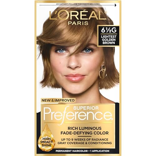 L'Oreal Paris Superior Preference Coloración Permanente para el Cabello, 6.5G Marrón Dorado Claro, Pack de 1, Tinte para el Cabello - imagen 2