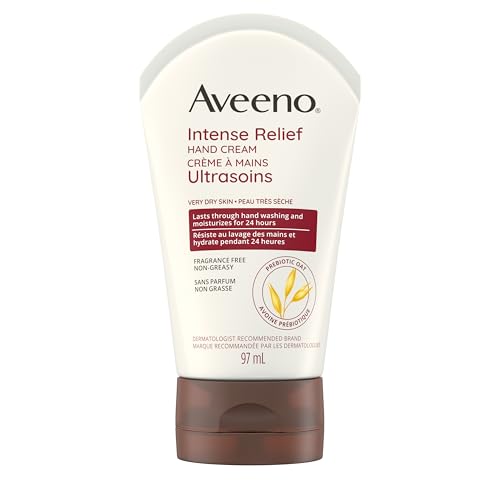 Crema de Manos Aveeno Skin Relief Hidratación Intensa con Avena Prebiótica para Piel Seca y Sensible, Sin Fragancia, 3.5 oz - imagen 1