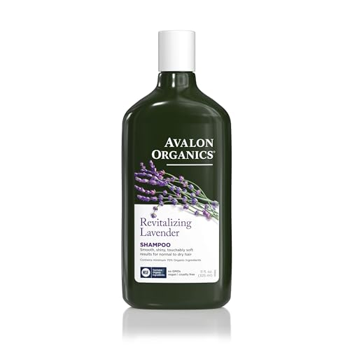 Champú Revitalizante de Lavanda Avalon Organics, Para Cabello Normal a Seco, Suave, Brillante y Táctil, 11 Onzas Líquidas - imagen 1