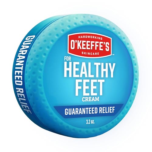 Crema para Pies O'Keeffe's para Pies Saludables - Tarro de 3.2 oz (1 paquete) - Alivio Garantizado para Pies Extremadamente Agrietados y Secos, - imagen 1