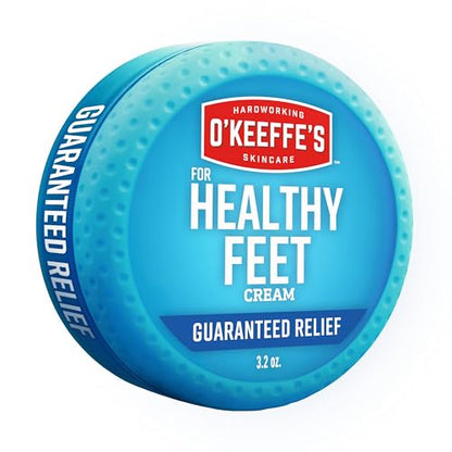 Crema para Pies O'Keeffe's para Pies Saludables - Tarro de 3.2 oz (1 paquete) - Alivio Garantizado para Pies Extremadamente Agrietados y Secos, - imagen 1