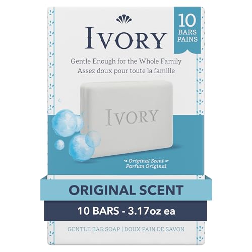 Jabón de Baño Ivory Gentle, Fórmula 99.44% Pura, Limpiadores a Base de Plantas, Sin Perfumes Fuertes, Parabenos o Ftalatos, Aroma Original, 3.17 oz - imagen 4