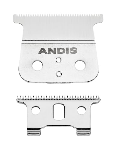 Repuesto de Cuchilla T de Andis para Recortadoras T-Outliner, GTO, GO y SLS - Corte Cercano, Sin Espacio, Plateado - imagen 1