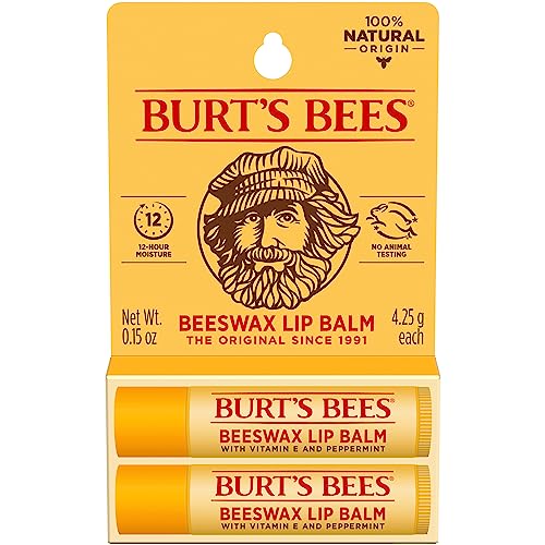 Bálsamo Labial Burt's Bees - Original Beeswax, Hidratante Labial con Cera de Abejas de Origen Responsable, Sin Tinte, Tratamiento Natural, 2 Tubos, - imagen 3
