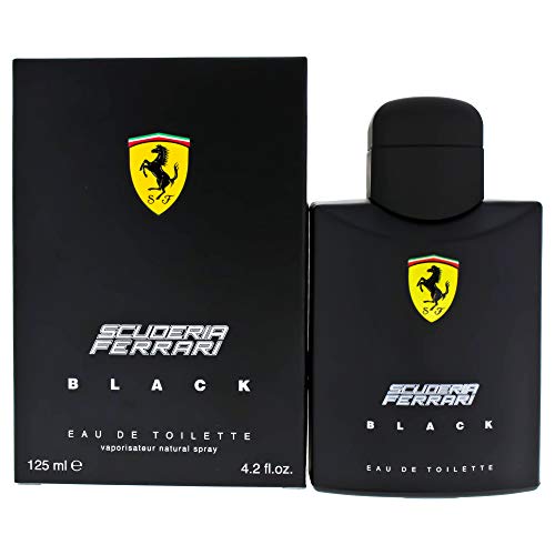 Ferrari Scuderia Black | Eau de Toilette Spray Natural | Fragancia Aromática Fougere para Hombres | Notas de Cítricos, Frutas, Canela y Vainilla | - imagen 1