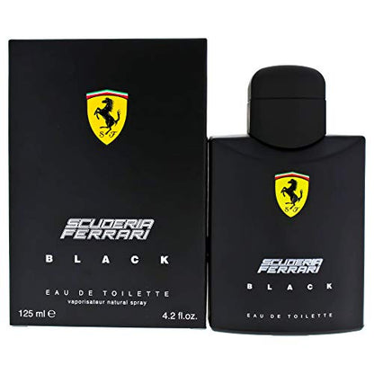 Ferrari Scuderia Black | Eau de Toilette Spray Natural | Fragancia Aromática Fougere para Hombres | Notas de Cítricos, Frutas, Canela y Vainilla | - imagen 2