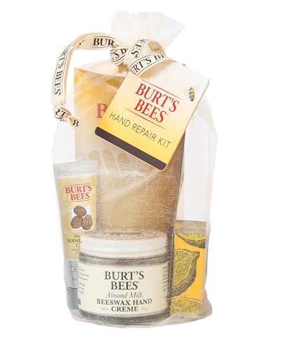 Set de Regalo para el Día de las Madres Burt's Bees - Set de Reparación para Manos, 3 Cremas para Manos y Guantes - Almendra, Limón, Manteca de Karité - imagen 1