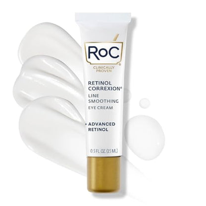 Crema para Ojos RoC Retinol Correxion para Ojeras y Hinchazón, Crema Antienvejecimiento Diaria, Cuidado de la Piel para Mujeres y Hombres, 0.5 oz - imagen 4