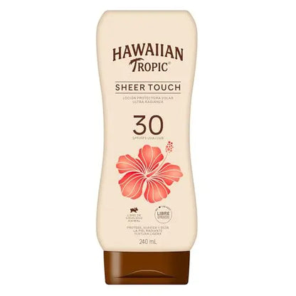 Loción Solar Hawaiian Tropic 30 Plus Sheer Touch, 8 Onzas - imagen 1