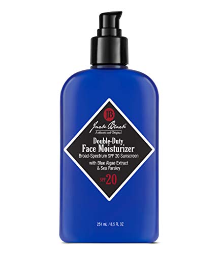 Jack Black Hidratante Facial de Doble Función, 8.5 Fl. Oz – Protección Solar SPF 20, Hidratación Duradera, Hidratante Ligero para Hombres - imagen 1