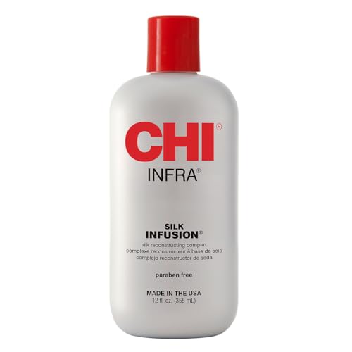 CHI Infra Silk Infusion, Tratamiento Leave-In Reconstrucción de Seda para Cabello Suave, Brillante y Fuerte, 12 Oz - imagen 3