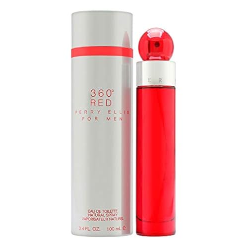 Perry Ellis 360° Red Eau De Toilette Spray para Hombres - Perfume Masculino Duradero, Fragancia con Notas de Clavo, Canela y Pachulí - 3.4 fl oz (100 - imagen 2