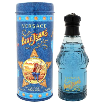 Blue Jeans de Gianni Versace para Hombre, Spray de Eau De Toilette 2.5 Onzas - imagen 2